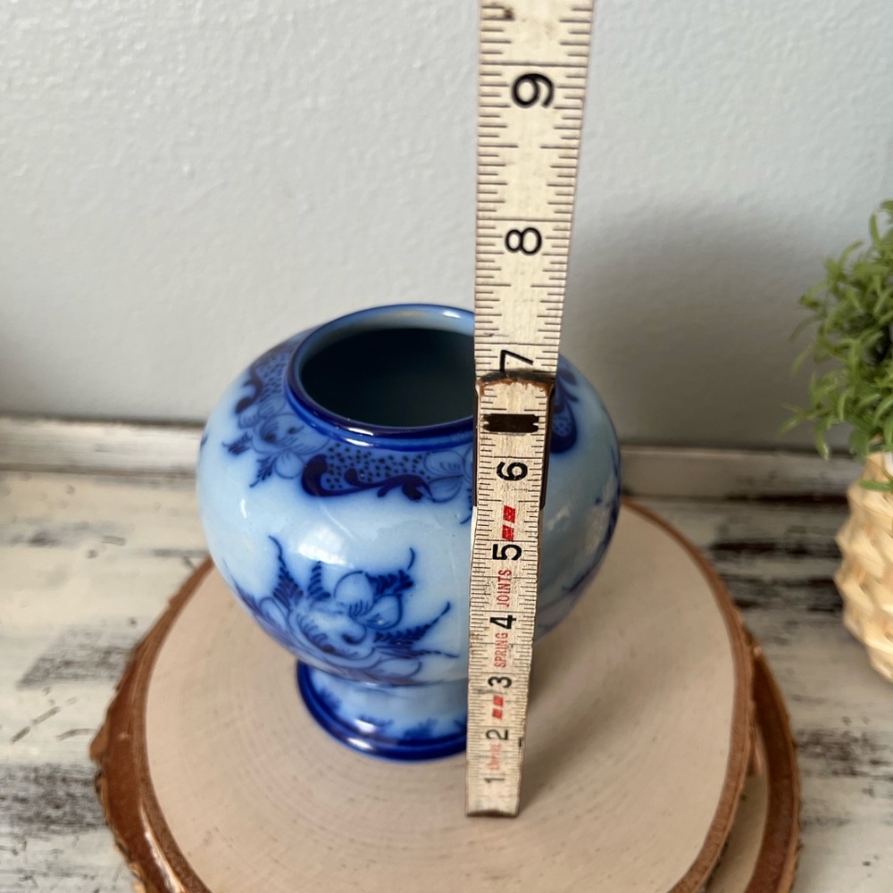 ✨SOLD✨ Vintage Cobalt Blue Ginger Jar Hand Painted Made in Portugal Blue Style - Picture 10 of 12